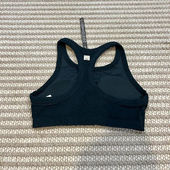Vuori Elevation Racer Bra in Moss Heather - Picture 6 of 7